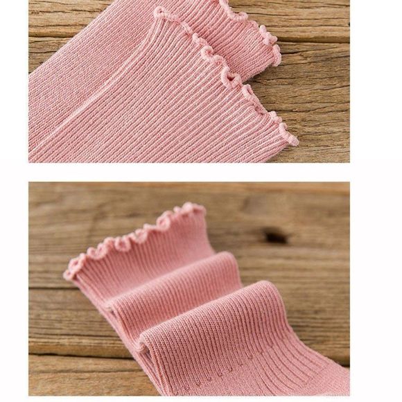 Pink Frill-Trim Socks NWT - Picture 5 of 6